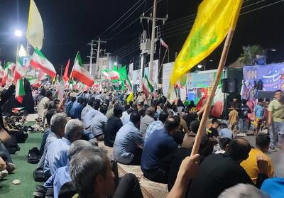  برگزاری مراسم ازدواج زوج جوان در اجتماع مردمی بندر دیر - تسنیم