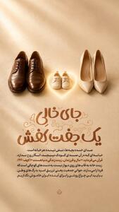  جای خالیِ یک جفت کفش کوچک