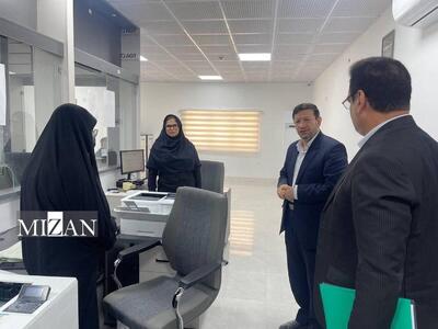  رئیس کل دادگستری بوشهر از اداره ثبت اسناد و املاک شهرستان دیر بازدید کرد