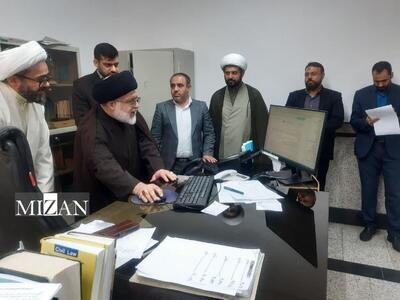  تحول نظام آماری و تکریم ارباب‌رجوع؛ دو اولویت رئیس کل دادگستری استان قم در بازدید از محاکم حقوقی