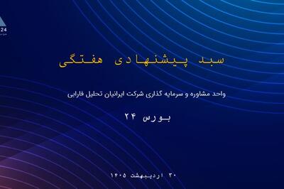  بروزرسانی سبد سهام پیشنهادی