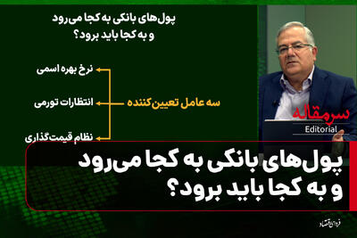  سرمقاله/ پول‌ها به کجا می‌رود و به کجا باید برود؟ /از هدایت نقدینگی و هدایت اعتبار تا دیکتاتوری اعتبارات
