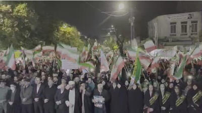  مردم ارومیه در موج ۸۴ شب های مقاومت ملی خیابان را رها نمی کنند