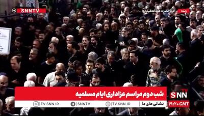  ورود دسته‌های عزاداری به حرم حضرت عبدالعظیم (ع) + فیلم
