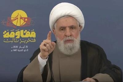  شیخ نعیم قاسم: سلاح در دست ما می‌ماند؛ ایران از جنگ سربلند خارج می‌شود