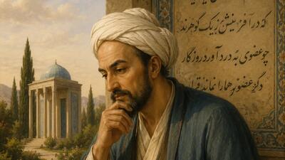  با سعدی در گلستان : نه هر سخن که برآید، بگوید اهلِ شناخت / به سرِّ شاه سر خویشتن نشاید باخت (+صدا)