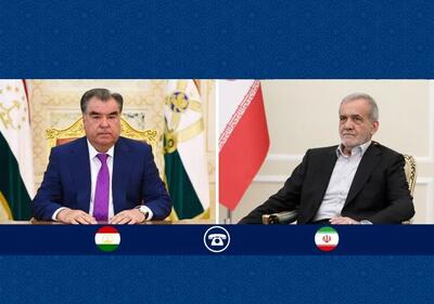  تاکید روسای جمهور ایران و تاجیکستان بر گسترش همکاری‌های اقتصادی و فرهنگی دو کشور