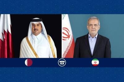  رایزنی رئیس‌جمهور با امیر قطر؛ تأکید بر «چارچوب عزتمندانه» برای پایان تنش‌های منطقه‌ای