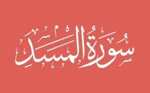  سوره مسد: اشاره به گرفتاری ابولهب و همسرش در آتش جهنم و بدترین عذاب ها