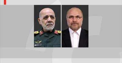 پیام تبریک فرمانده قرارگاه خاتم به رئیس مجلس برای انتخاب مجدد