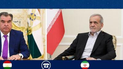  تاکید روسای جمهور ایران و تاجیکستان بر گسترش همکاری‌های اقتصادی و فرهنگی دو کشور