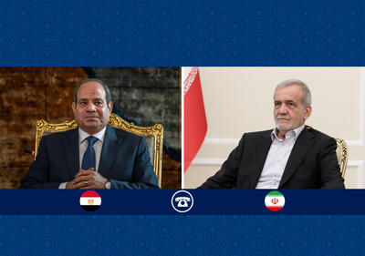  تأکید روسای جمهور ایران و مصر بر راهکارهای دیپلماتیک حل و فصل مسائل