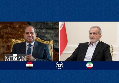  تبریک متقابل روسای جمهور ایران و مصر بمناسبت عید سعید قربان/ تأکید بر راهکار‌های دیپلماتیک برای حل و فصل مسائل و آغاز فصل نوین روابط منطقه‌ای
