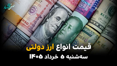  قیمت ارز دولتی امروز ۵ خرداد ۱۴۰۵ / نرخ دلار، یورو و پوند انگلیس