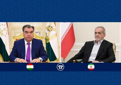  قدردانی پزشکیان از ابراز همدردی رئیس‌جمهور تاجیکستان در پی شهادت رهبر شهید