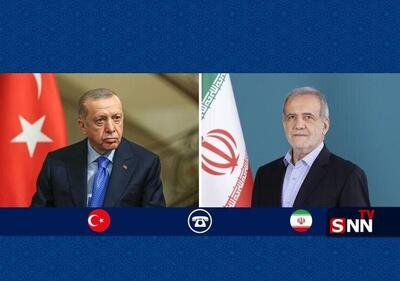  پزشکیان در گفت‌و‌گو با اردوغان: موانع بازرگانی در مرز‌های مشترک باید حل شود