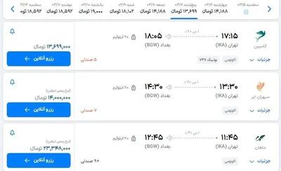  قیمت بلیط پرواز‌های عتبات عالیات/ تهران نجف چند؟