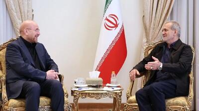  قدردانی قالیباف از پزشکیان: دولت چهاردهم در ایام جنگ همواره کنار مردم بود
