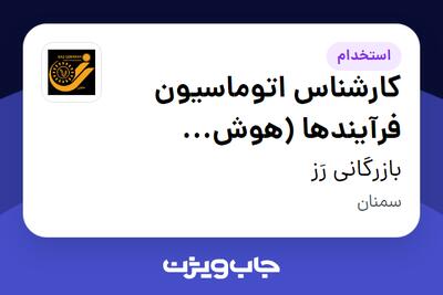  استخدام کارشناس اتوماسیون فرآیندها (هوش مصنوعی) در بازرگانی رَز