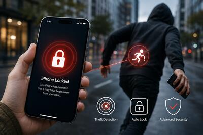  اپل قابلیت ضد سرقت جدیدی برای آیفون توسعه می‌دهد؛ قفل خودکار هنگام دزدیده شدن گوشی