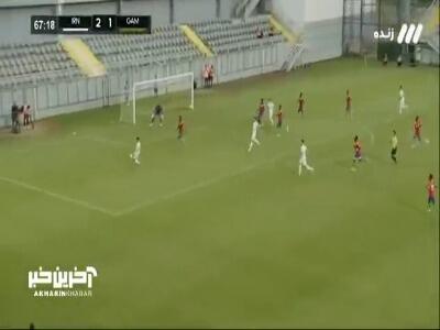  گل سوم ایران به گامبیا توسط مهدی طارمی