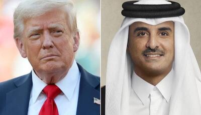  تاکید امیر قطر بر گفت وگو و دیپلماسی در تماس تلفنی با ترامپ