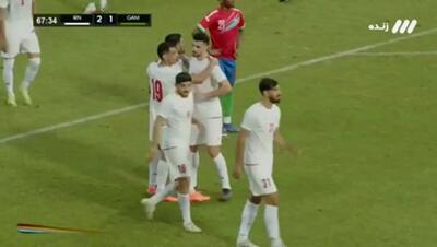  ویدیو: گل سوم ایران به گامبیا توسط مهدی طارمی