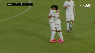  ویدیو: گل دوم ایران به گامبیا توسط رامین رضاییان