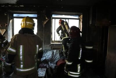  مهار آتش‌سوزی یک هتل آپارتمان در شهر مشهد و نجات جان 20 مسافر