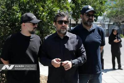  حضور حامد بهداد در مراسم یادبود بهناز نازی