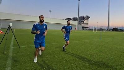  نرم دویی روزبه چشمی و علیرضا جهانبخش در تمرین امروز