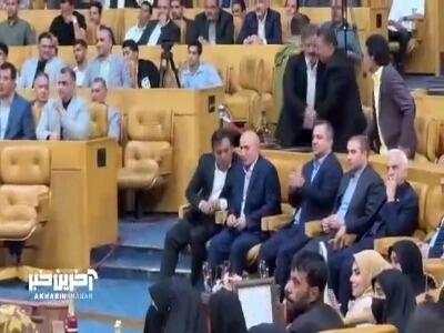  صحبت های نیمه خصوصی تاجرنیا و تاج رییس فدراسیون فوتبال در مراسم قهرمان ایران