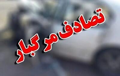  تصادف مرگبار در جاده اهر-تبریز؛ سه نفر جان باختند