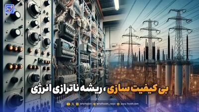  بی کیفیت سازی ریشه ناترازی انرژی
