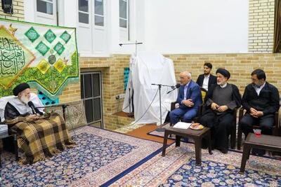  دیدار رئیس دفتر رئیس‌جمهور با آیت‌الله‌ شبیری زنجانی