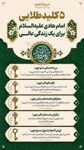  ۵ کلیدطلایی امام هادی علیه‌السلام برای یک زندگی عالی