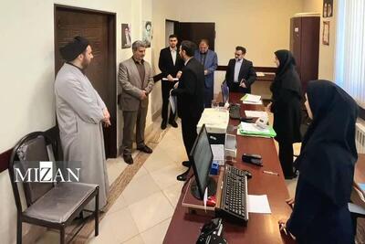  بازدید رئیس کل دادگستری استان گیلان از دادگستری شهرستان رودبار 