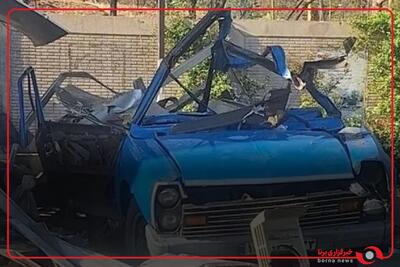  انفجار خودرو در پمپ گاز اتوبان یاسینی تهران