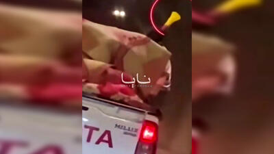  فیلم / بازاداشت مردی که صدای پهباد شاهد در می آورد و همه را می ترساند
