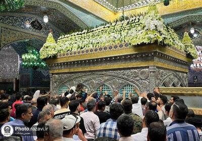  روضه منوره رضوی در عیدغدیر معطر به گل‌های تازه شد عکس - تسنیم