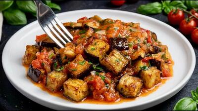  طرز تهیه گوجه بادمجان نکه ای غذایی خوشمزه تر از گوشت