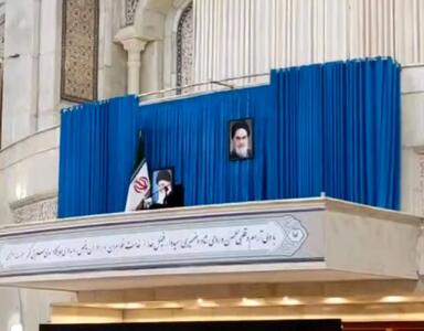  عکسی از جایگاه خالی رهبر شهید انقلاب در حرم امام خمینی