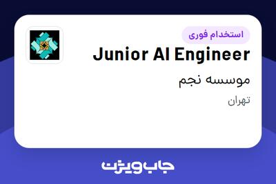  استخدام Junior AI Engineer در موسسه نجم