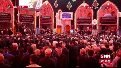  روضه خوانی مردم عراق در جوار پیکر رهبر شهید انقلاب
