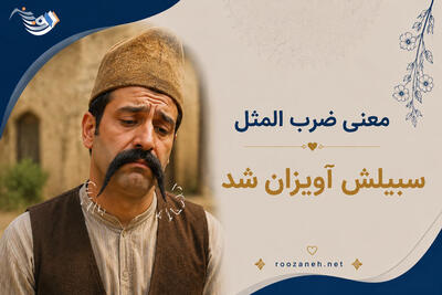  معنی ضرب المثل سبیلش آویزان شد (داستان، انشا، معنوی لغوی)