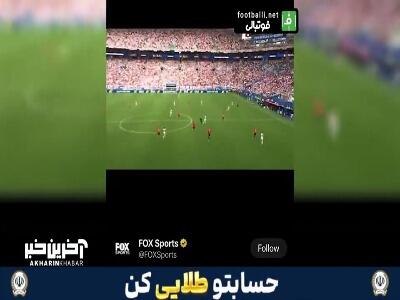  گل انگلیس با برخورد توپ به کابل دوربین!