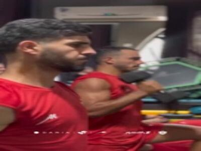 اولین تمرین جلالی با سرخپوشان