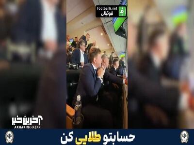  واکنش الخاندرو دومینگوئز به گل سوم آرژانتین مقابل سوییس