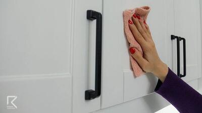 سادهترین راه برای برق انداختن کابینت سفید