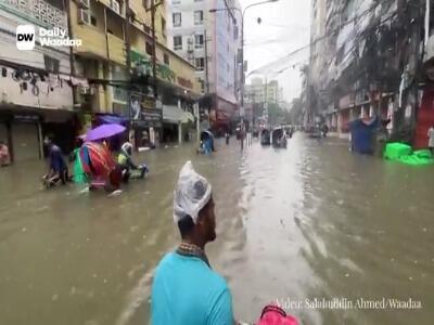  سیل در بنگلادش با ۴۴ کشته و یک میلیون آواره